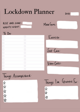 Load image into Gallery viewer, The Lockdown Planner