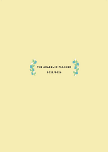 The Academic Planner 2025/26