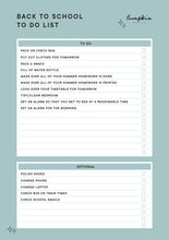 Load image into Gallery viewer, Back to School To Do List
