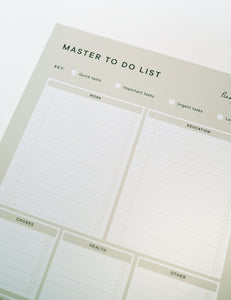 The Master To Do List