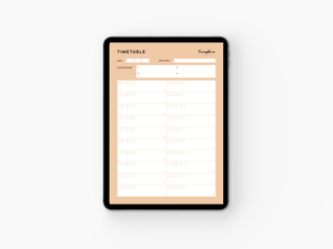 The Daily Timetable