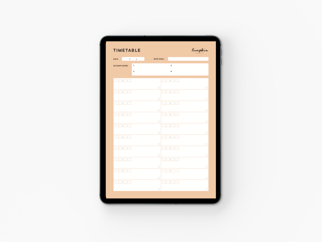 The Daily Timetable