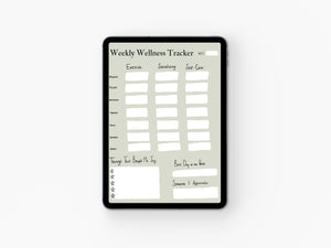 Weekly Wellness Tracker